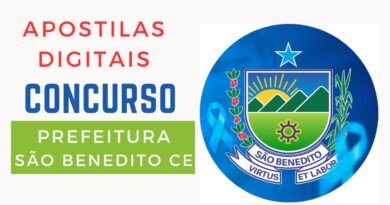 Concurso São Benedito CE 2024, Concurso Prefeitura de São Benedito, Apostilas Concurso São Benedito