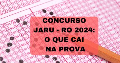 Concurso Jaru RO 2024