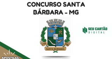Apostilas Concurso Santa Bárbara - MG